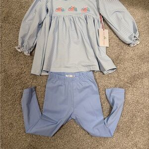 Charming Blue Striped Kids Pajama Set